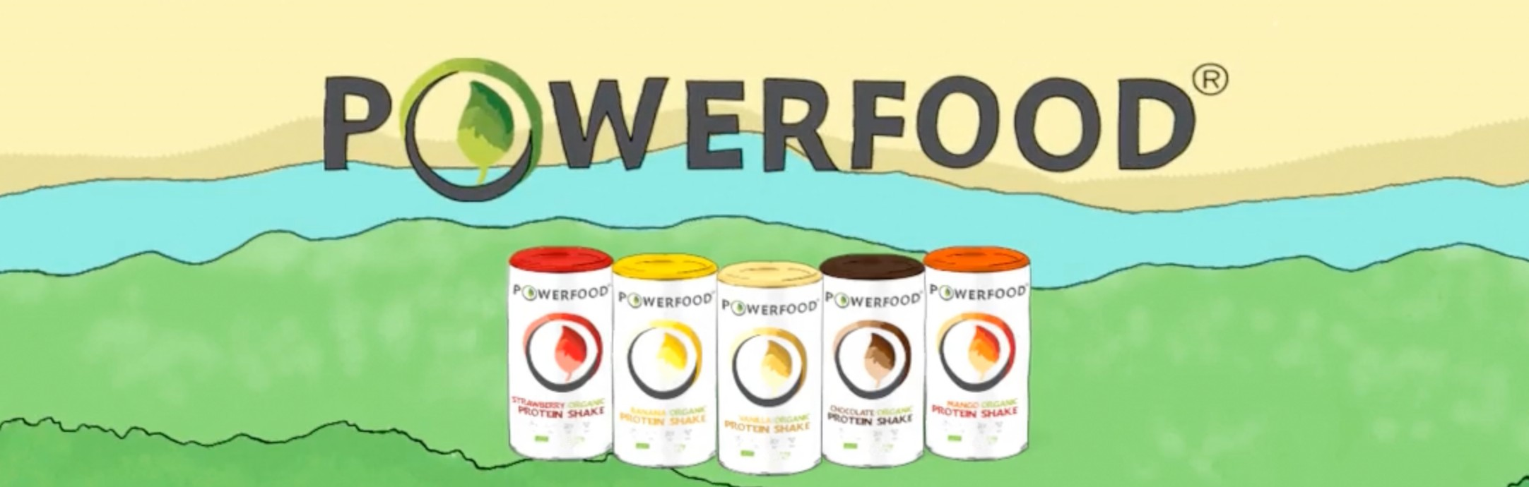 Video screenshot van de PowerFood BIO proteine shakes. Biologisch, vegan, natuurlijk en eiwitrijk.